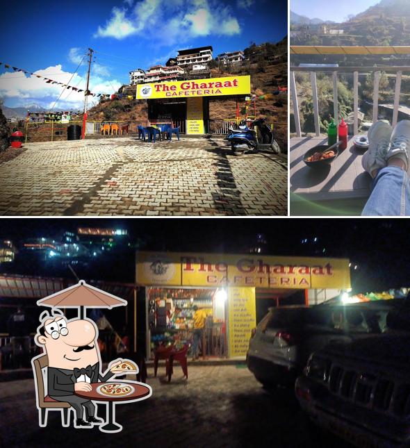 The restaurant's exterior and beverage