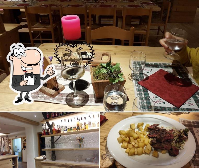 La foto della interni e cibo di L'Osteria Del Bosco