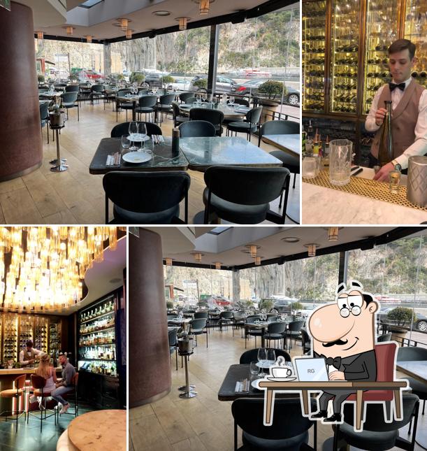 Installez-vous à l'une des tables de Beefbar Monaco