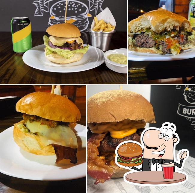 Peça um hambúrguer no Grampa Burger