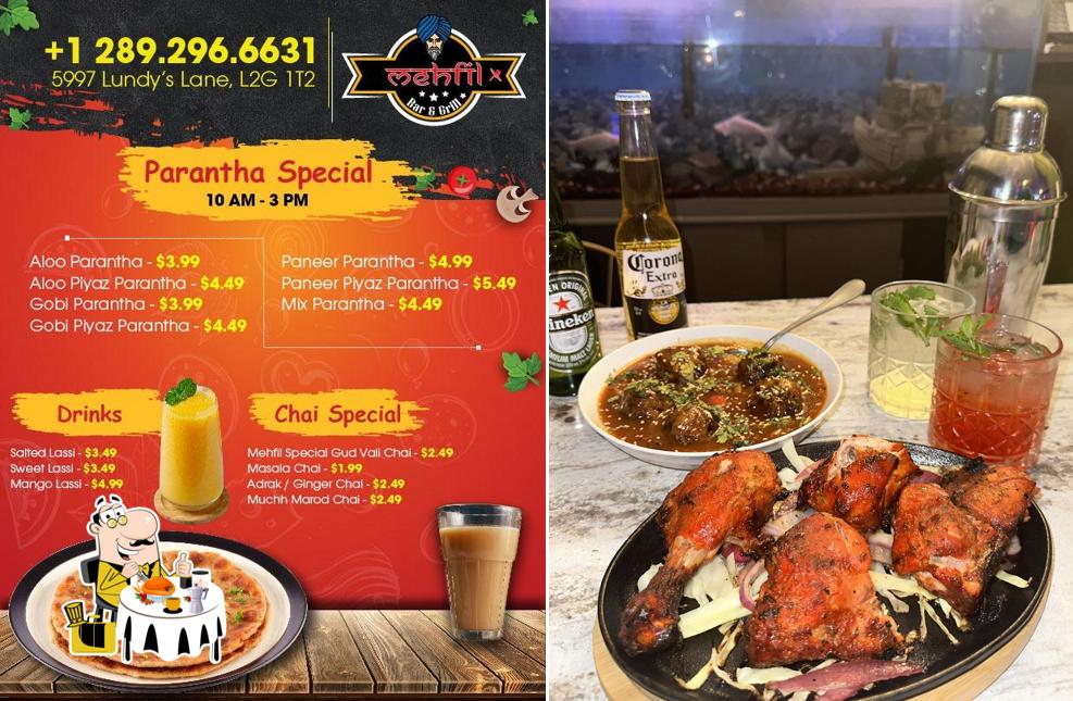 Meals at Mehfil Bar & Grill