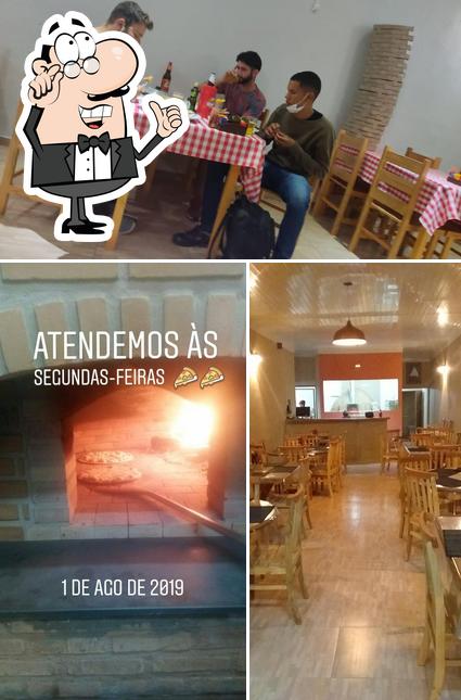 O interior do Gran Forno Pizzaria