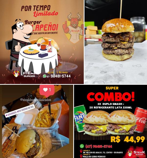 Hambúrguer em Steak Burger Dourados