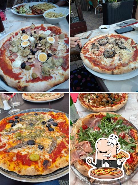 Essayez des pizzas à La Villa Marina