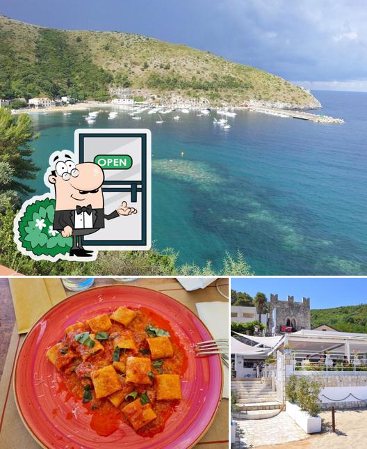Dai un’occhiata alla foto che presenta la esterno e cibo di Pescarì Hostaria