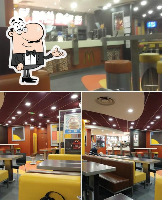 L'intérieur de McDonald's