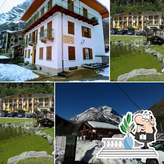 Curiosa tra gli esterni di Albergo Grand'Usseglio