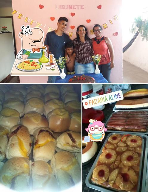 Comida em Padaria Aline