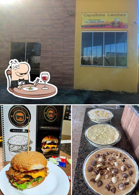 O Capella´s Burger se destaca pelo comida e exterior