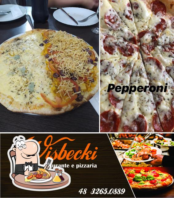 Consiga pizza no Restaurante e Pizzaria Wisbecki