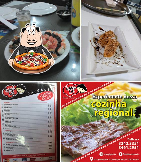 Experimente pizza no Ching Lig Restaurantes