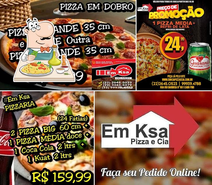 Platos en Em Ksa Pizzaria