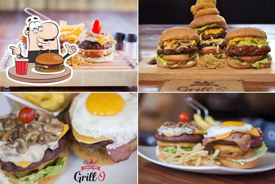 Get a burger at Grill O Steakery & Diner