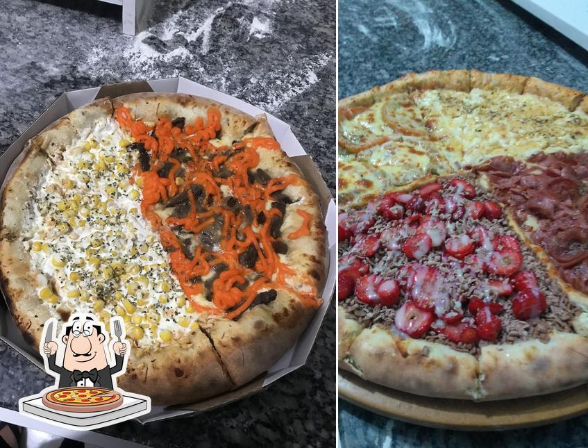 Consiga diferentes variedades de pizza