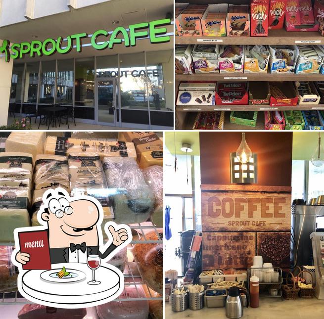 Among different things one can find food and interior at Sprout Cafe
