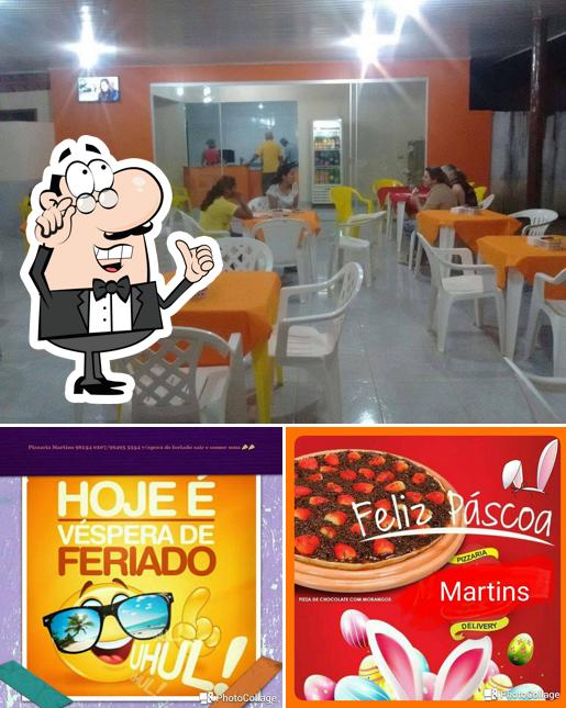 O interior do Pizzaria Fornalha