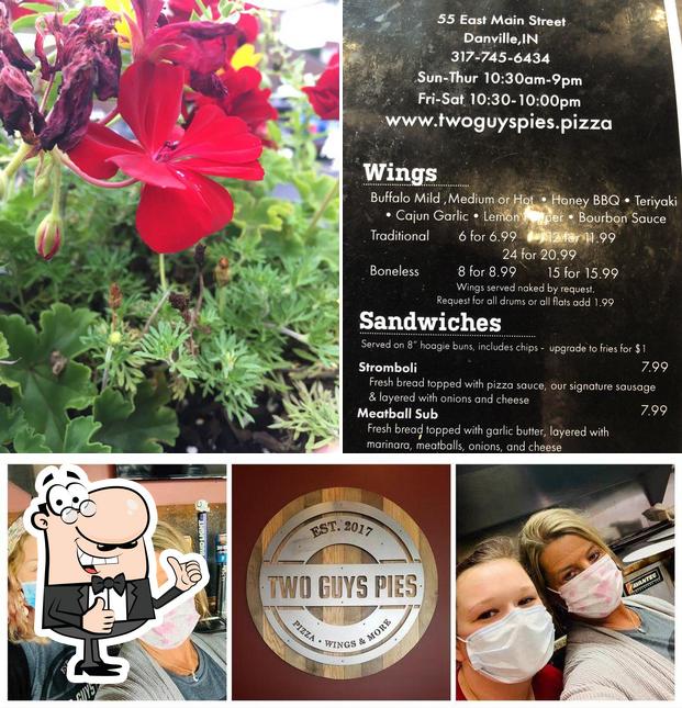 Two Guys Pies in Danville Restaurant menu and reviews