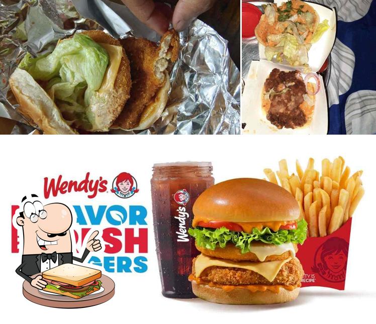 Grilled cheese sandwich at Wendy's Burgers
