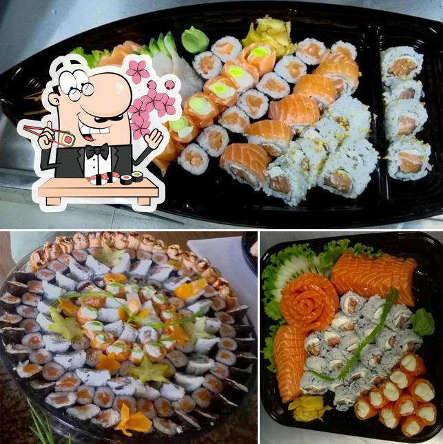 Escolha diversas opções de sushi