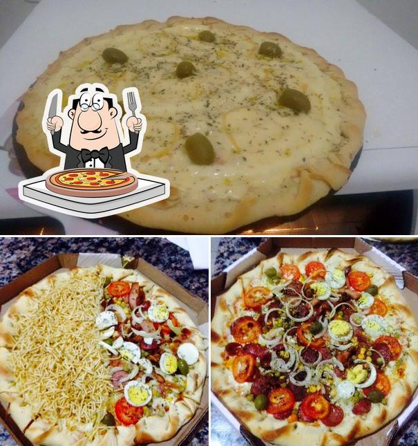 Escolha diferentes tipos de pizza