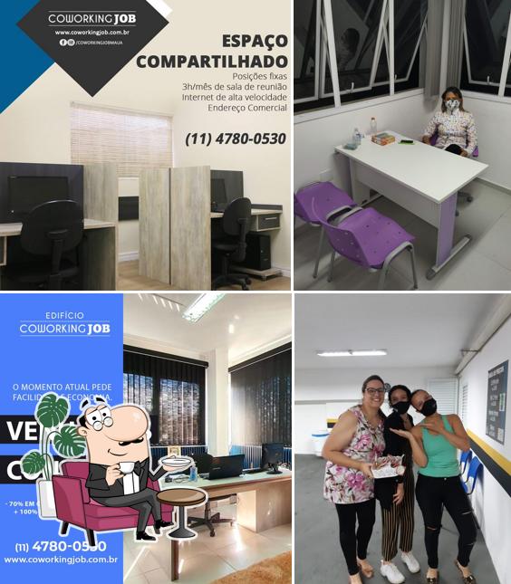 O interior do Coworking Job