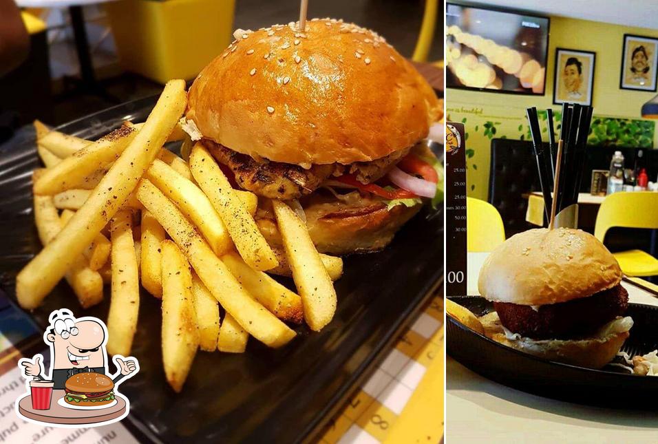 Order a burger at Goan Fish Cafe