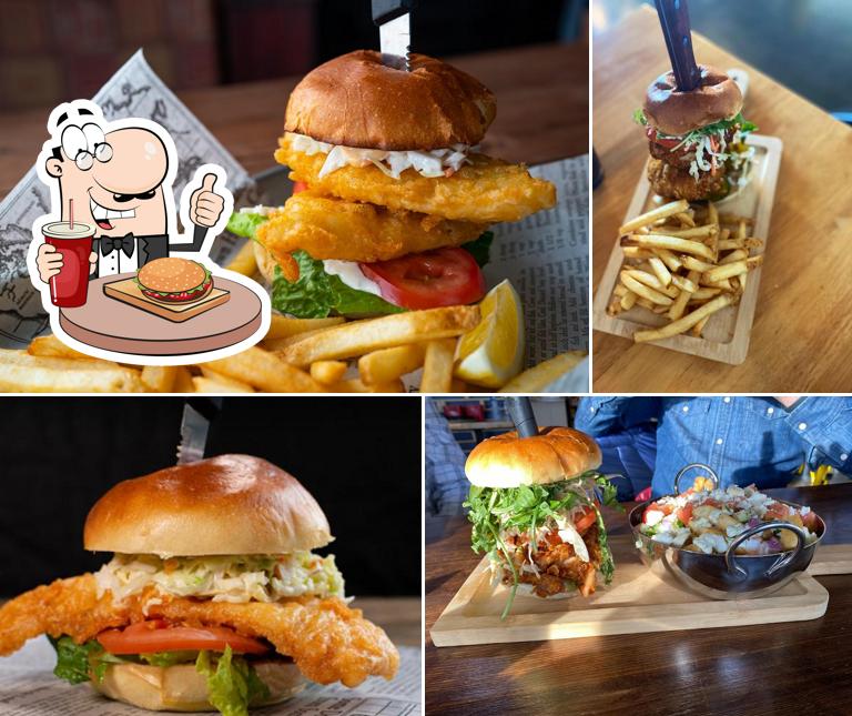 Order a burger at Joey's Fish Shack