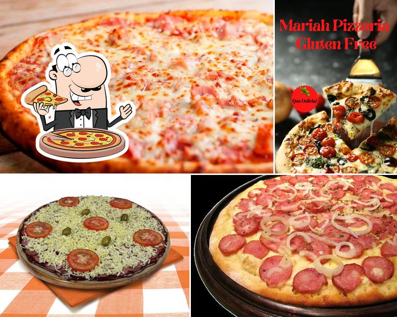 Consiga pizza no Mariah Pizzaria Gluten Free/Vegan