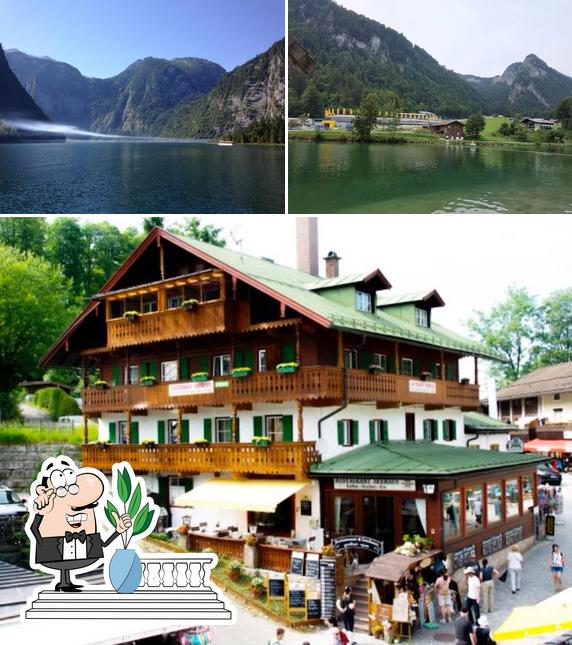 Jetez un coup d’œil à quoi ressemble Restaurant Seehaus am Königssee à l'extérieur