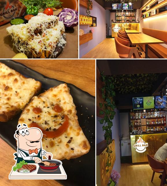 Get meat meals at Grill Bar