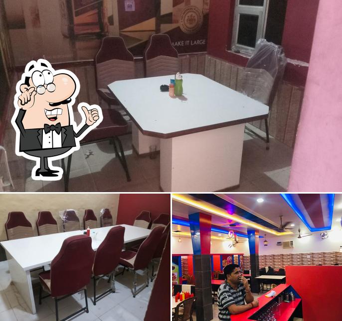 Take a seat at one of the tables at Nirmal food junction