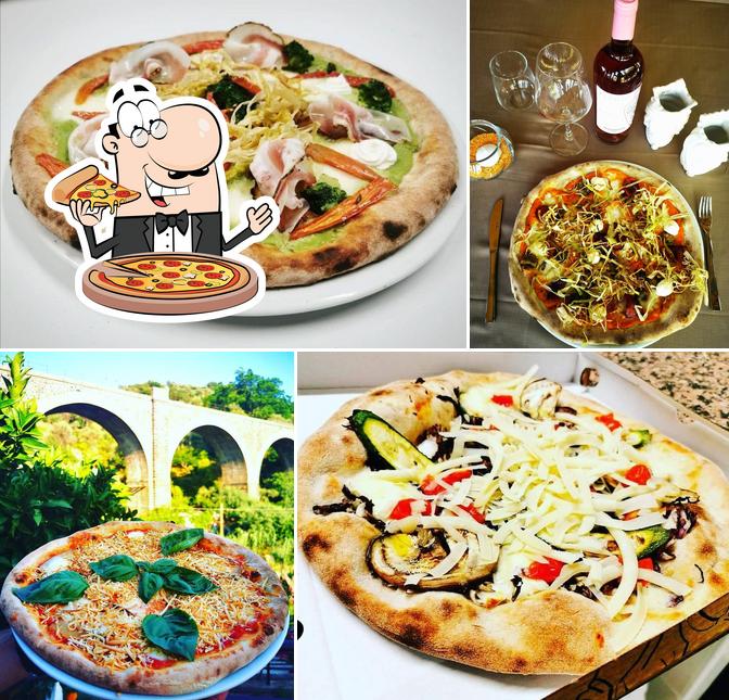 Prova una pizza a Le Arcate Ristorante Pizzeria Pool Garden