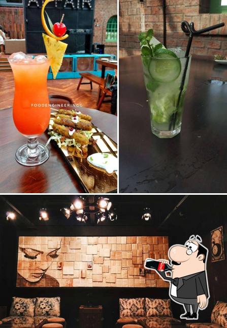 The photo of Grill Affair’s drink and interior