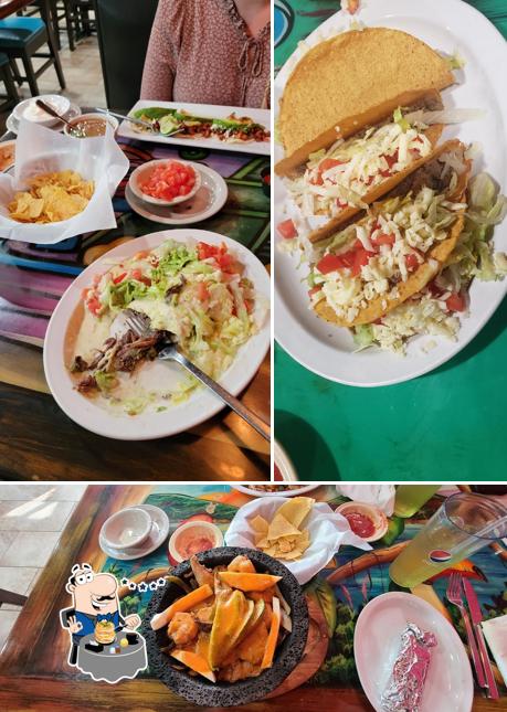 Food at Los Chimas Mexican Restaurant