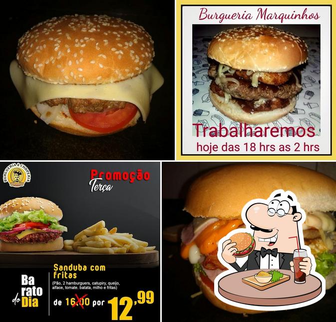 Experimente um hambúrguer no Sandubas Burger