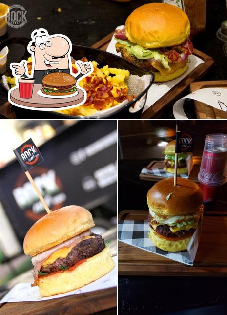 Consiga um hambúrguer no Rock Me Burger