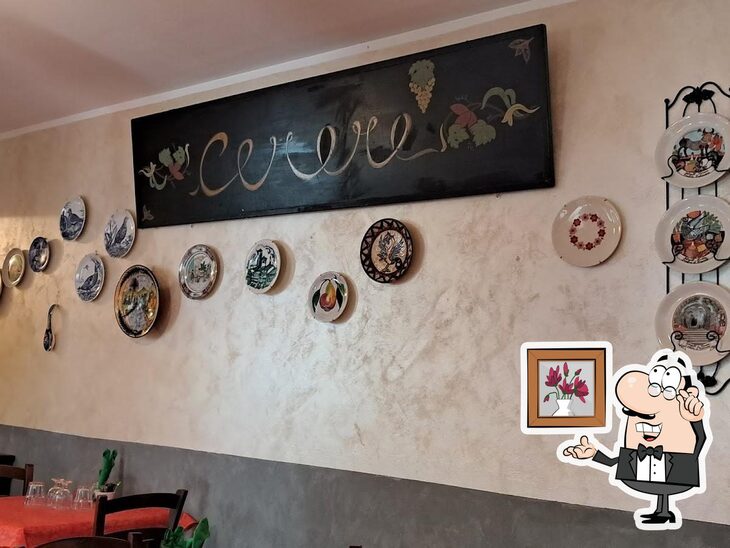 Gli interni di Trattoria Cerere.