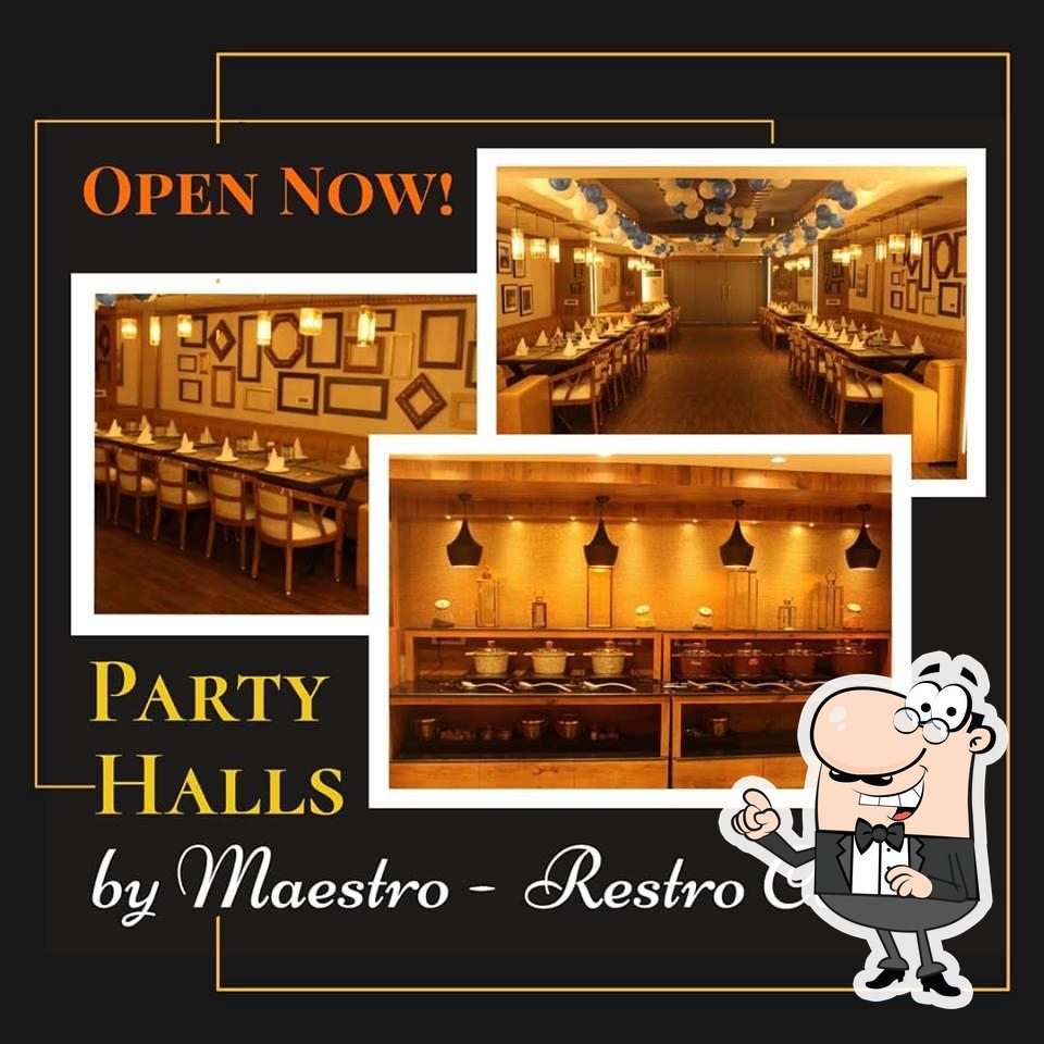 The interior of Maestro - pure veg dining & Party Hall.