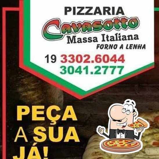 Consiga pizza no Cavasotto Pizzaria.