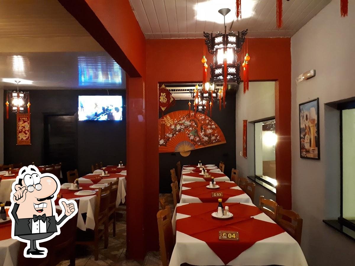 Veja imagens do interior do Orient Express - Comida Japonesa e Chinesa.