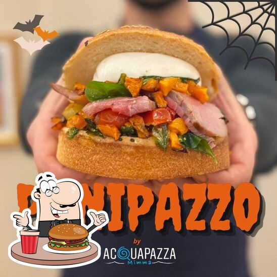 ACQUAPAZZA Ristocceria di Pesce & Panetteria propone un'ampia gamma di opzioni per gli amanti dell'hamburger.