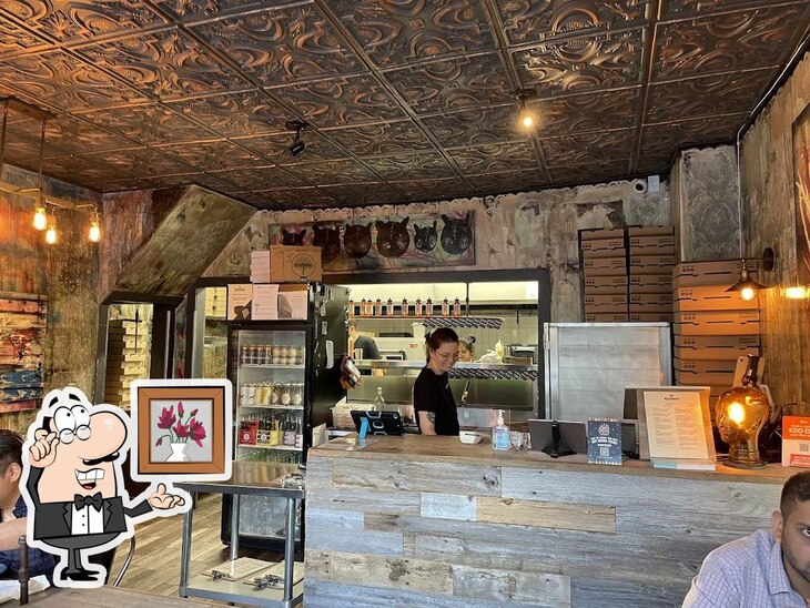 The interior of Descendant Detroit Style Pizza.