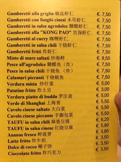 Scegli uno dei tanti piatti offerti dal menu.