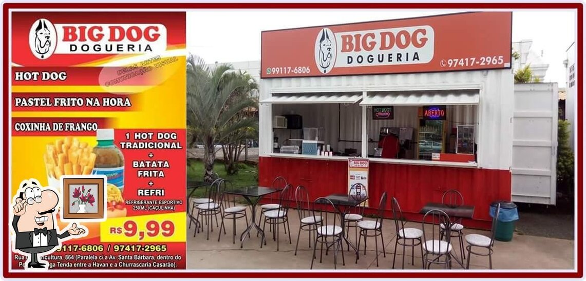 O interior do BIG DOG DOGUERIA.