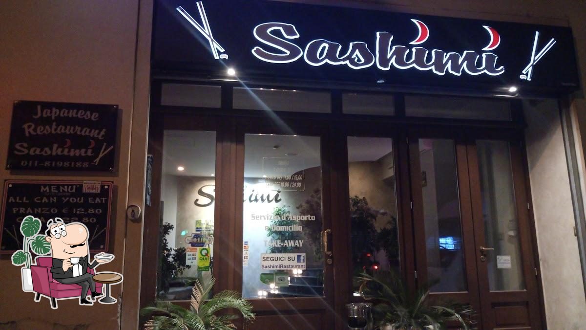 Gli interni di Sashimi 1 Torino.