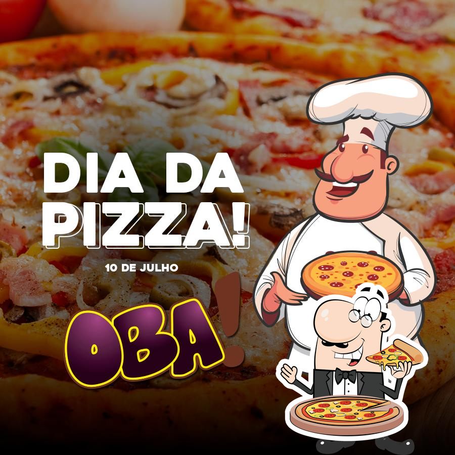 Peça diferentes estilos de pizza.