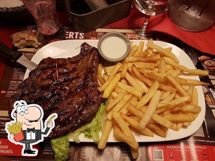 A Buffalo Grill Montpellier vous pouvez essayer des frites, des pommes frites.