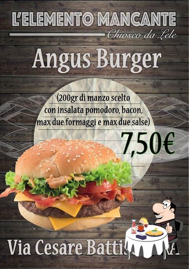 L'elemento Mancante propone un'ampia quantità di opzioni per gli amanti dell'hamburger.