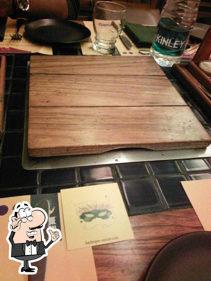 The interior of Barbeque Nation- T Nagar.