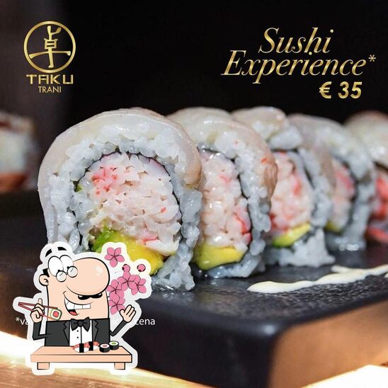 Prenditi le varie opzioni di sushi.